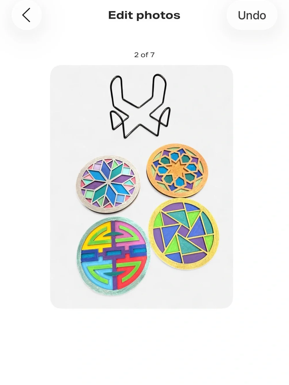 Hand Painted set round